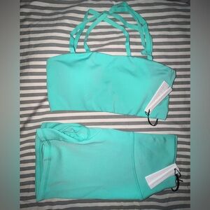 Paragon Fitwear Reluna SculptSeam Plus Shorts 5”+ Infinity Bra in Rave Sz M